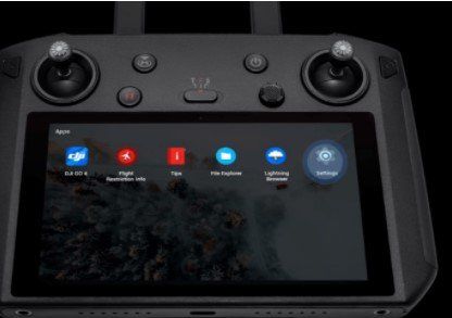 dji smart controller system settings page