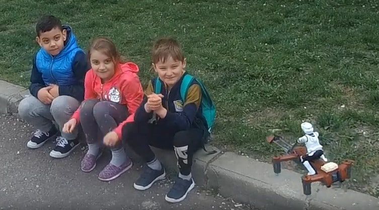 kids and propel drone