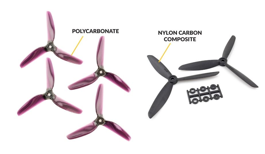 Drone propeller materials