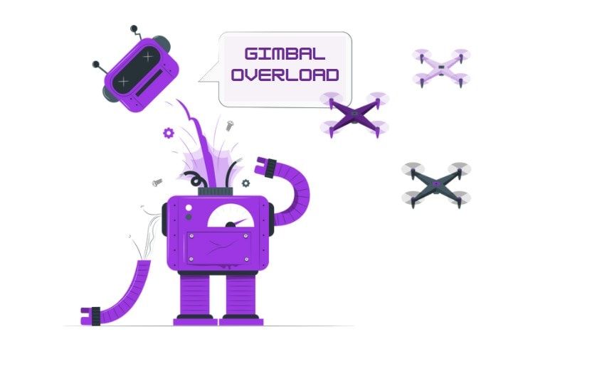 drone gimbal overload fix